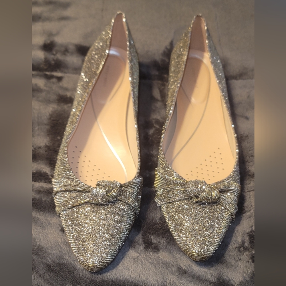 Easy Spirit "Caster" Dress Flat (Gold Metallic) Size 12M
